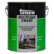 Tenco houtcoat zwart